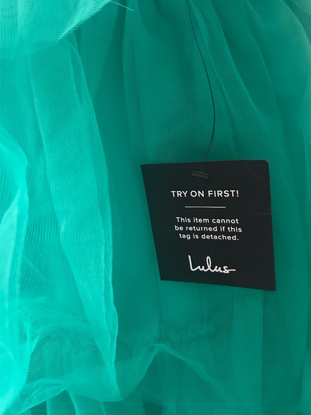 Lulu’s Rule the Runway Teal Green Tulle Bustier Tiered Prom Formal Maxi Dress XL - Picture 4 of 10